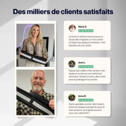 Ceinture NeuroFlex™ - Soutien lombaire