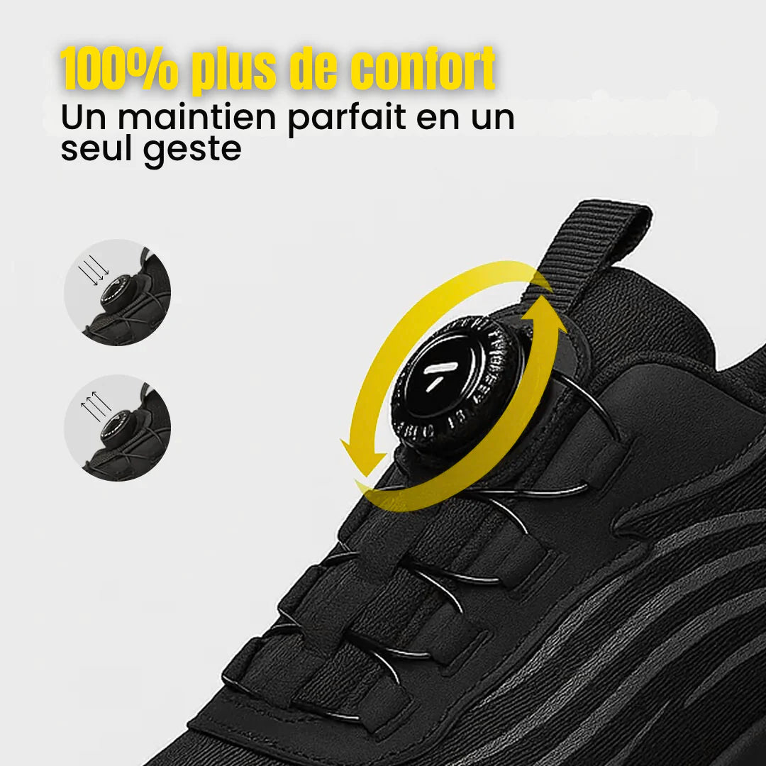 SÉCURUN S3 Pro : Chaussure de sécurité orthopédique contre les douleurs au dos et aux genoux