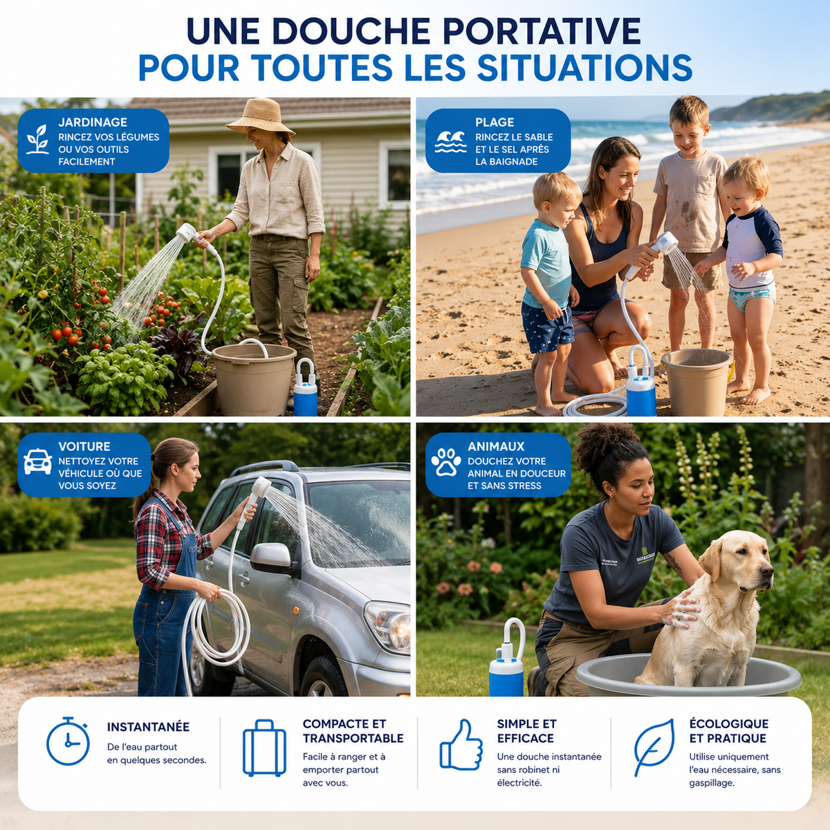 BlueWave – Pompe à Eau Portable