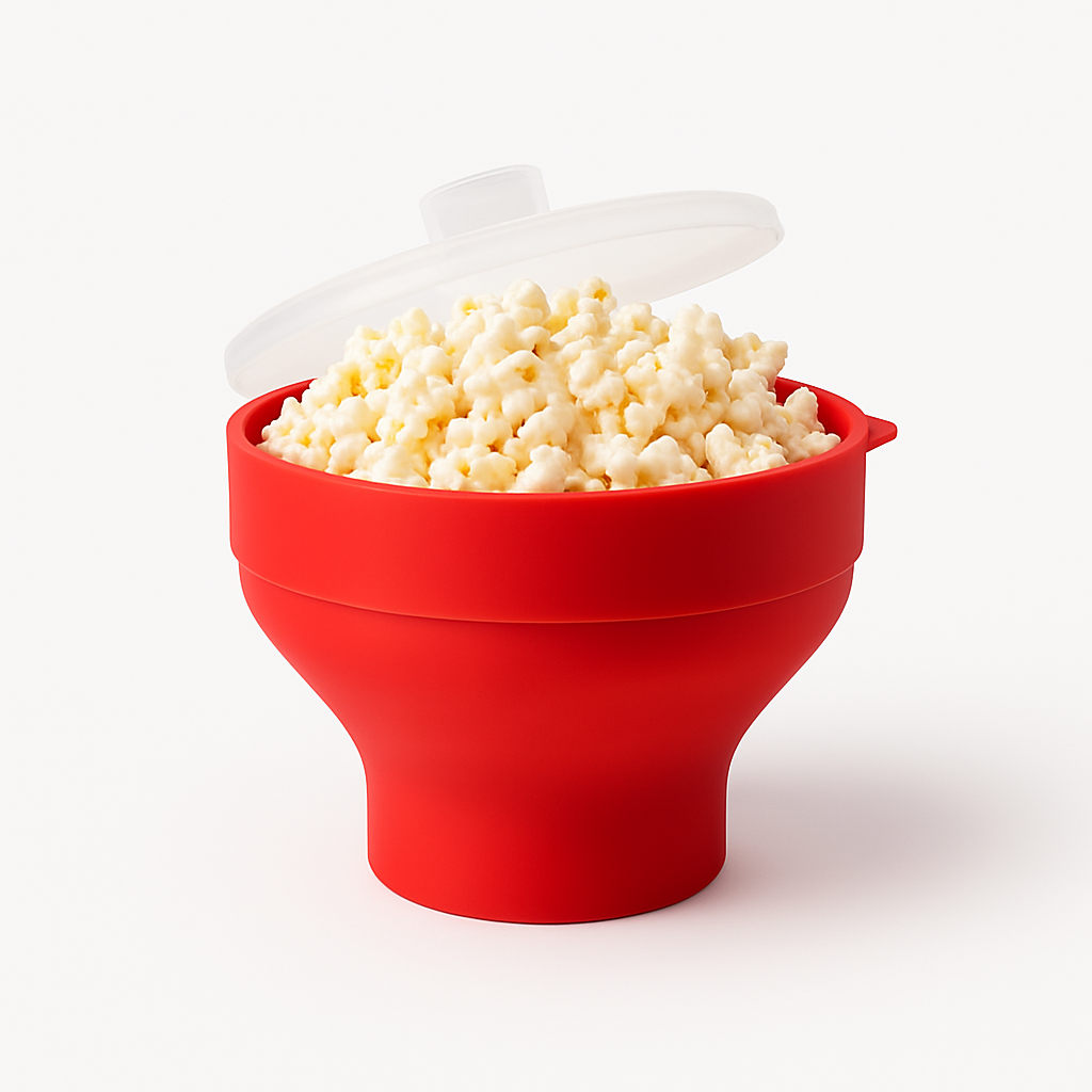 PopCorn Bowl™ en Silicone Réutilisable pour Micro-ondes
