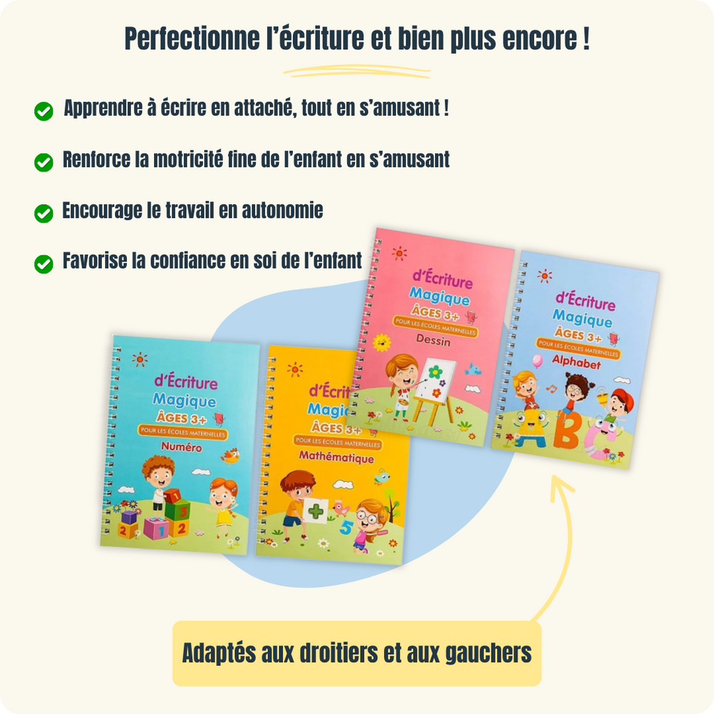 Cahiers Magiques Scrita | Une méthode validée par l'expérience, pour des progrès visibles en 14 jours